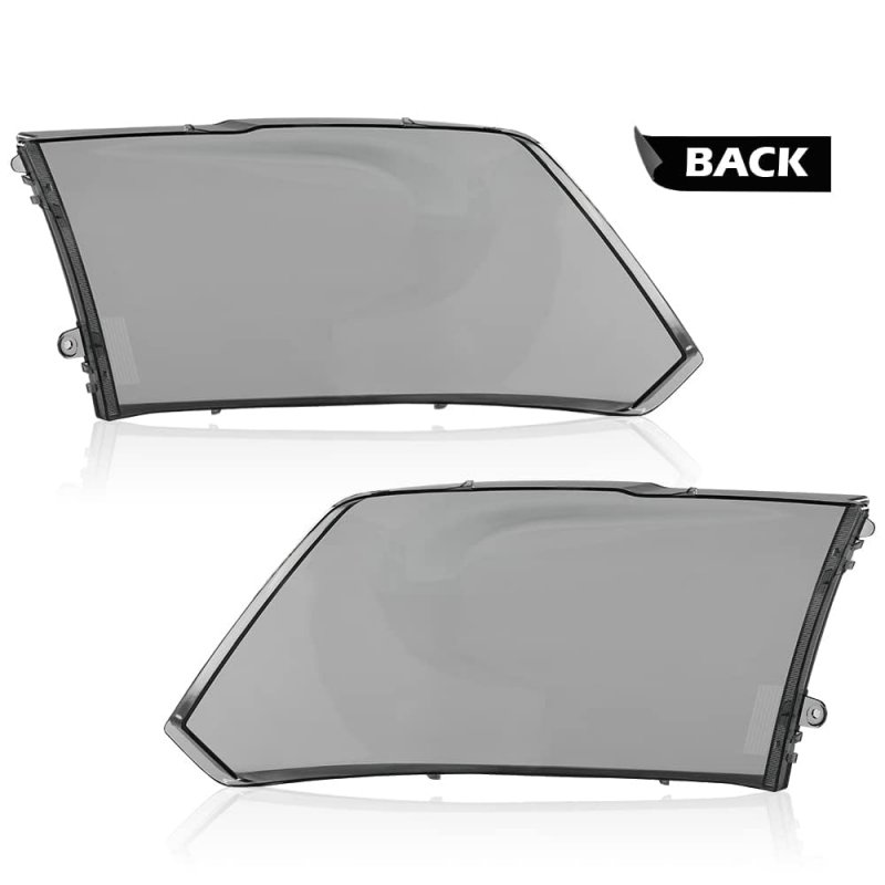 Headlight Lamps Cover For 2009 2010 Dodge Ram 1500 For 2500 3500 68001484ae 68001484ag Smoky