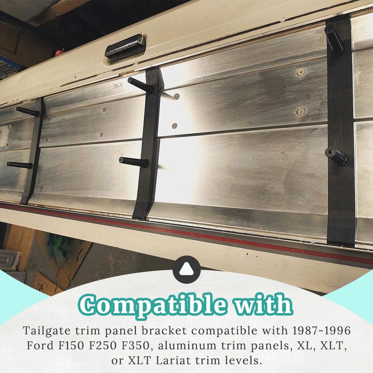 Truck Tailgate Trim Panel Bracket For 1987-1996 Ford F150 F250 F350 Replace E7tb-9942502 E7tb-9942596 E9tb-994250 E9tb-9942596