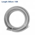 X Autohaux 10 Ft 8an Fuel Hose An8 1 2 Universal Braided Stainless Steel Cpe Oil Gas Line