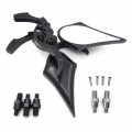 Httmt Mt252-008 Ttt002- Black Skull Blade Mirror Compatible With Cruiser Royal Star Road V-star