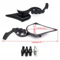 Httmt Mt252-008 Ttt002- Black Skull Blade Mirror Compatible With Cruiser Royal Star Road V-star