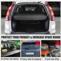 X Autohaux Retractable Cargo Cover For Honda Crv 2012-2016 Waterproof Non Slip Suv Rear Trunk Shielding Shade Black