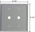 C R Laurence Gmp207g Crl Gray Double Dimmer Glass Mirror Plate 