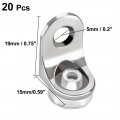 Uxcell Glass Shelf Bracket 19mmx15mmx13mm Mounting Brace Supports With Chuck Wall Mount Pack Of 20