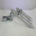 Hongk- Chrome 360 Adjustable Peg Mounting Kit Eagle Foot Compatible With Goldwing Vtx1300 Shadow Valkyrie Triumph Equipped 1-1
