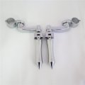 Hongk- Chrome 360 Adjustable Peg Mounting Kit Eagle Foot Compatible With Goldwing Vtx1300 Shadow Valkyrie Triumph Equipped 1-1