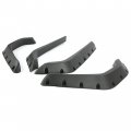 Kuafu Fender Flares Compatible With 2008-2010 Polaris Rzr 800 4 S Arches Extensions 4pcs Pocket-riveted Design Wheel Set Front
