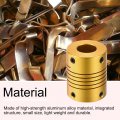 Uxcell 5pcs 12mm To Aluminum Alloy Shaft Coupling L31xd25 Flexible Coupler For Encoders And Motors Golden