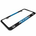 Ipick Image Made For Honda Accord Blue Racing Stripe Black Metal License Plate Frame