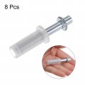 Uxcell 8 Pcs Bifold Door Hardware Top Pivot 3 Inch Spring Loaded Bi-fold For Folding Pocket Accordion