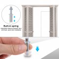 Uxcell 8 Pcs Bifold Door Hardware Top Pivot 3 Inch Spring Loaded Bi-fold For Folding Pocket Accordion