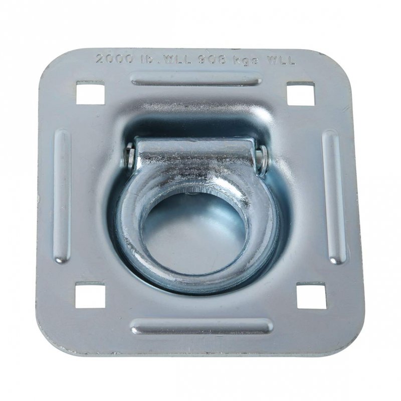 Dc Cargo Mall 8 Pack D-ring Tie-down Anchors Large Square Recessed-pan Fitting D-rings Heavy Duty Steels Truck Trailer Flatbed