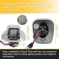 X Autohaux 2pcs Led License Plate Light Lamp Assembly Silver Tone For Chevy C1500 C2500 C3500 1988-2000 6000k White