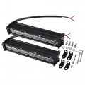 Uxcell 2 Set 60w 7 Inch Off Road Fog Lights Single Row Spot Flood Combo Beam Led Light For Truck Atv Usv Suv Pickup Boat 