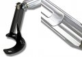 Eparts Aluminum Front Rear Upper Tower Brace Strut Bar Racing Stabilizer Silver For 1992-2001 Honda Prelude