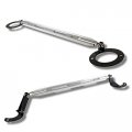 Eparts Aluminum Front Rear Upper Tower Brace Strut Bar Racing Stabilizer Silver For 1992-2001 Honda Prelude 