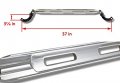 Eparts Aluminum Front Rear Upper Tower Brace Strut Bar Racing Stabilizer Silver For 1992-2001 Honda Prelude