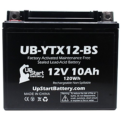 2010 Sym Rv250 250 Cc Factory Activated Maintenance Free Scooter Battery 12v 10ah Ub-ytx12-bs