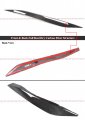 Real Carbon Fiber Headlight Cover Eyelid Eyebrow Compatible For 2017-2022 Audi B9 A5 S5 Rs5