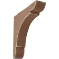 Ekena Millwork Bktwd01x08xolbr Medium Olympic Wood Vintage Decor Bracket 1 3 4 W X 8 D 8 H Weathered Brown 