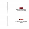 Uxcell Split Mandrel Tapered And Straight Sandpaper Holder With 2 35mm Shank For Abrasive Sanding Disc 15 Pcs