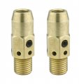 Gas Diffuser Model 54a For Lincoln Magnum 300 400 And Tweco 3 4 Guns 2 Pack Copper Construction Series 14 Contact Tips 