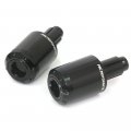 Mc Motoparts Atom Cnc Bar Ends For Interstate Vt1300 2014-2016 2015 Black 