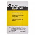 Niche Brake Pad Set For Yamaha V Star 1100 Fz6 Fz6r Virago 250 5vu-25805-00-00 Organic 2 Pack