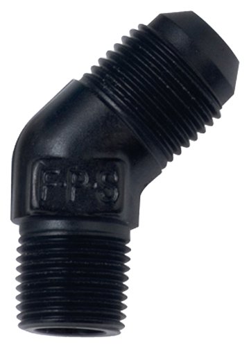 482366-bl Black Size -6 X 3 8 In Mpt 45 Degrees Adapter Fitting