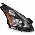 Ocpty Headlight Assembly Replacement For Nissan Altima Sedan 4dr 2010-2012 Black Housing Amber Reflector Clear Lens Pair Bulbs