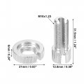 X Autohaux 6 Pcs M10 Brake Clutch Cable Line Adjuster Screw Adjusting Bolt With Slotted For Motorcycle Bike Scooter Aluminum