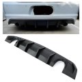 Jmtaat Rear Bumper Diffuser For 2012-2014 Dodge Charger Srt8 Lower Lip Valance Splitter Spoiler Shark Fin Plastic Matte Black