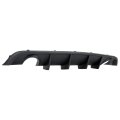 Jmtaat Rear Bumper Diffuser For 2012-2014 Dodge Charger Srt8 Lower Lip Valance Splitter Spoiler Shark Fin Plastic Matte Black