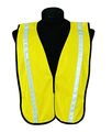Ml Kishigo T-series Mesh Economy Tight Woven Imprintable Striped Vest Color Lime 