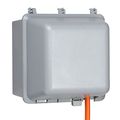 Taymac Mm7440g Weatherproof Double Outlet Cover Outdoor Receptacle Protector 4-3 4 Inches Deep Grey 