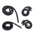 4pcs Top Weatherstrip Seal Bed Side To Cap Set Replacement For Blazer 1987-1991 Jimmy 1976-1991 Black Rubber 