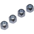 Wheel Lug Nut For Ford Crown Victoria 2000 To 2011 4 Piece Set 1 2-20 Thread Chrome Finish Alloy Steel Open End Design Standard 