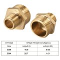 Brass Male To Straight Pipe Reducing Hex Fitting G3 8 X 4 Connector 4pcs