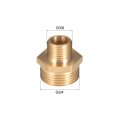 Brass Male To Straight Pipe Reducing Hex Fitting G3 8 X 4 Connector 4pcs