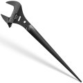 Yoursme 3239 Extra Wide Adjustable Wrench A 16a Construction Spud 1a 5 8a Opening Fits Nuts Bolts Up To With Tether Hole And