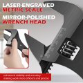 Yoursme 3239 Extra Wide Adjustable Wrench A 16a Construction Spud 1a 5 8a Opening Fits Nuts Bolts Up To With Tether Hole And