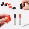 Rubber End Caps 100pcs Round Screw Thread Protector 1 3mm Dia Bolt Cap Covers Hole Plugs For Tubing Pipe Rod Nut Furniture