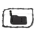 Transmission Oil Fluid Filter Pan Gasket Kit Plastic Black 