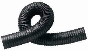 4 Inch Inside Diameter Black Thermoplastic Rubber Ducting Hose With Steel Wire Helix 10 Foot Length