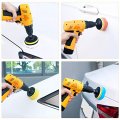 3in And 5in Buffing Polishing Pads Kit 26pcs With Drill Wheel Foam Polisher For Car Waxing 1 4 In Hex Shaft White 