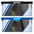 X Autohaux 6 Pcs Pillar Posts Door Window Trim Car Anti Scratch Cover Panel For Subaru Forester 2019 2020 2021 Black