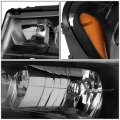Auto Dynasty Black Housing Amber Corner Headlight Lamps Tool Kit Compatible With Chevy Trailblazer 02-09