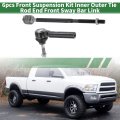 6pcs Front Suspension Kit Inner Outer Tie Rod End Sway Bar Link For Dodge Journey 2009-2016 No K750382 Ev800611 Es800408