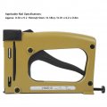 Aluminum Alloy Manual Nail Gun With 1000pcss Automatic Nail Adjustment For Photo Frame Mirror Back Plate Fixed Nailing Work