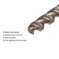 Uxcell Spiral Flute Thread Tap M3 X 0 5 Metric Cobalt Hss High Speed Steel Titanium Plated Machine Threading H2 Tolerance Grade